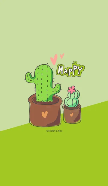 [LINE着せ替え] Succulent J-Yellow Green (Gr9)の画像1