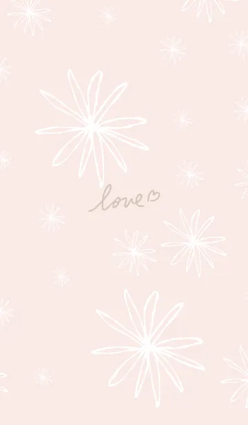 [LINE着せ替え] 白い線の花26の画像1