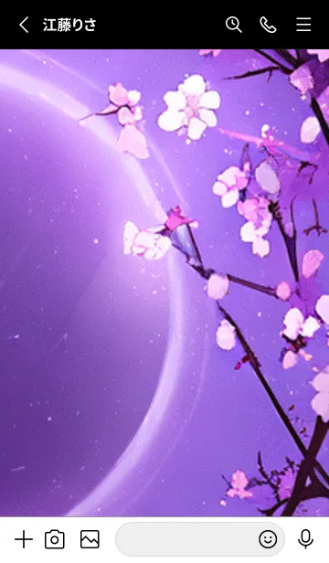 [LINE着せ替え] 月光夜桜#BaF05。の画像2