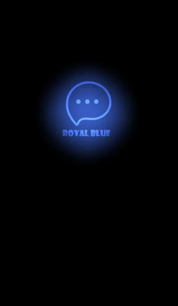 [LINE着せ替え] Royal Blue Neon Theme V3 (JP)の画像1