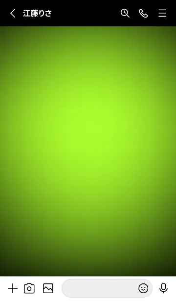 [LINE着せ替え] Green Yellow Neon Theme V3 (JP)の画像2