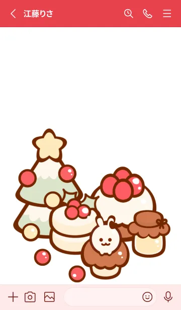 [LINE着せ替え] Little Christmas bakery 7の画像2