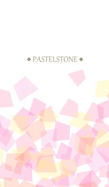 [LINE着せ替え] Pastel Stone-PINK 13の画像1