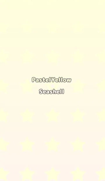 [LINE着せ替え] パステルイエロー☆貝殻色/TKCJの画像1