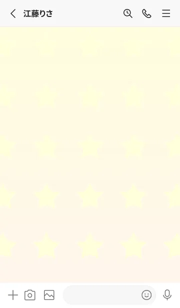 [LINE着せ替え] パステルイエロー☆貝殻色/TKCJの画像2