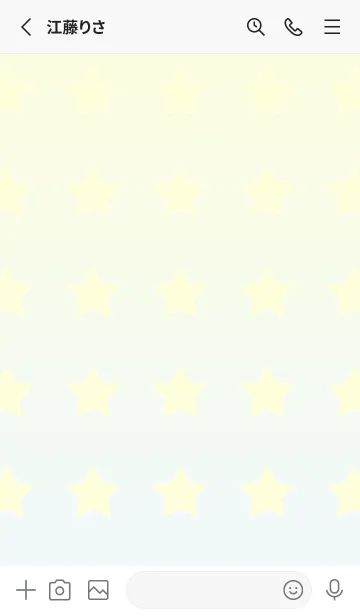 [LINE着せ替え] パステルイエロー☆アリスブルー/TKCJの画像2