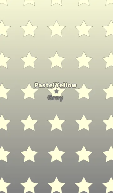 [LINE着せ替え] パステルイエロー☆グレー/TKCJの画像1