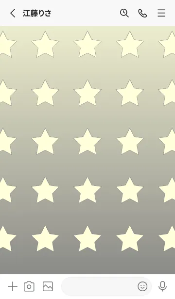 [LINE着せ替え] パステルイエロー☆グレー/TKCJの画像2