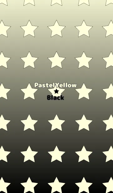 [LINE着せ替え] パステルイエロー☆ブラック/TKCJの画像1