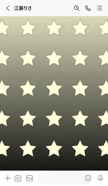 [LINE着せ替え] パステルイエロー☆ブラック/TKCJの画像2