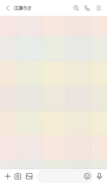 [LINE着せ替え] くすみチェック柄10の画像2