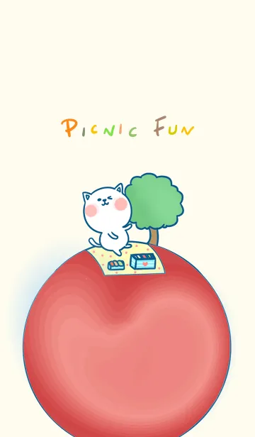 [LINE着せ替え] Picnic fun J-beige (Be3)の画像1