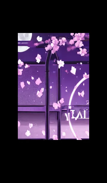 [LINE着せ替え] 月光夜桜#BaF021。の画像1