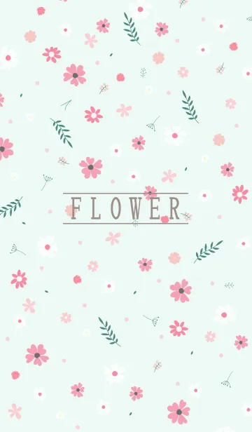 [LINE着せ替え] MANY FLOWERS GREEN 58の画像1