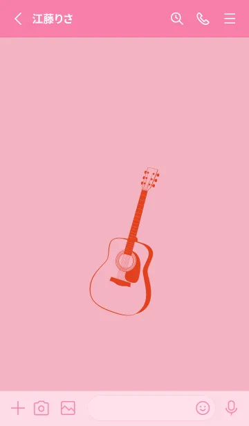 [LINE着せ替え] GUITAR COLOR 鴇色の画像2