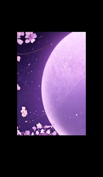 [LINE着せ替え] 月光夜桜#BaF016。の画像1