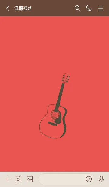 [LINE着せ替え] GUITAR COLOR ポピーレッドの画像2