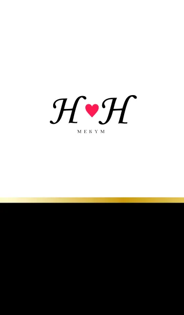 [LINE着せ替え] LOVE-INITIAL H&H イニシャル 9の画像1