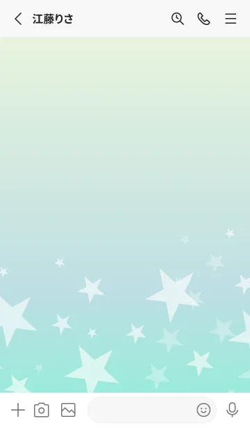[LINE着せ替え] グラデーション 星柄25の画像2
