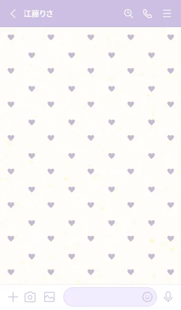 [LINE着せ替え] 小さなハートたくさん10の画像2