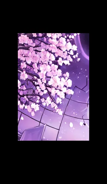 [LINE着せ替え] 月光夜桜#CB021。の画像1