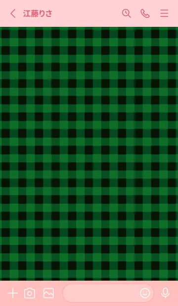 [LINE着せ替え] ザ ハート チェック 3の画像2