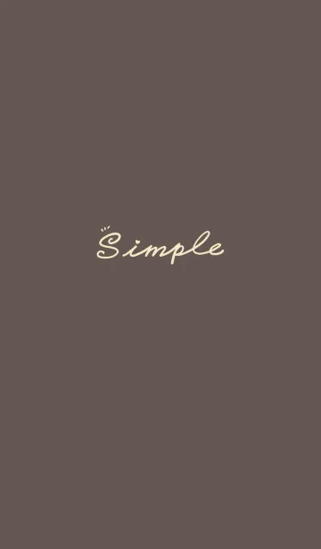 [LINE着せ替え] Simple Color J-Dark Brown (Be5)の画像1