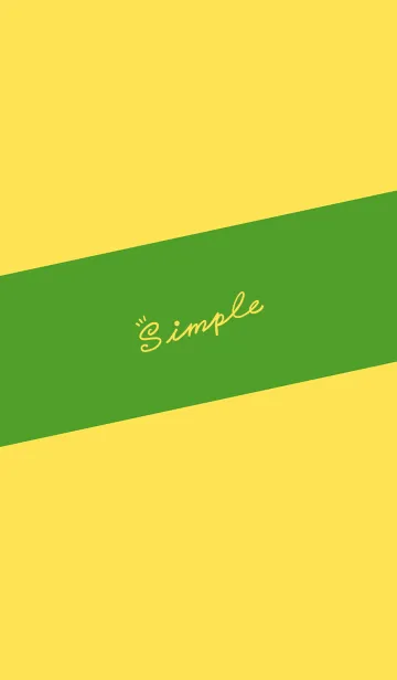 [LINE着せ替え] Simple Lines J-Green (Ye2)の画像1