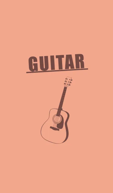 [LINE着せ替え] GUITAR COLOR サーモンピンクの画像1