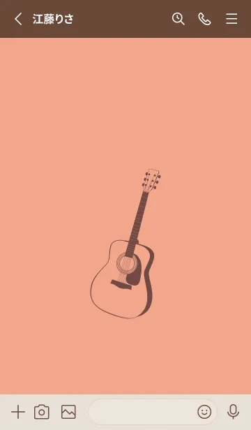 [LINE着せ替え] GUITAR COLOR サーモンピンクの画像2
