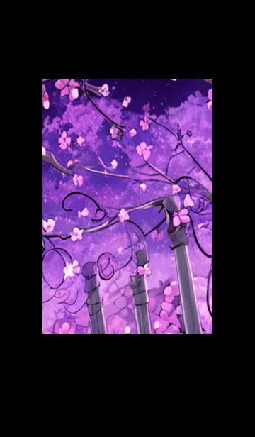 [LINE着せ替え] 月光夜桜#CB013。の画像1