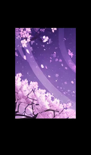 [LINE着せ替え] 月光夜桜#CB010。の画像1