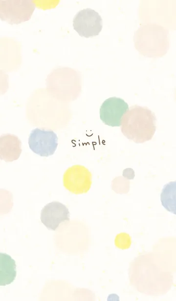 [LINE着せ替え] 水彩 丸 シック23の画像1