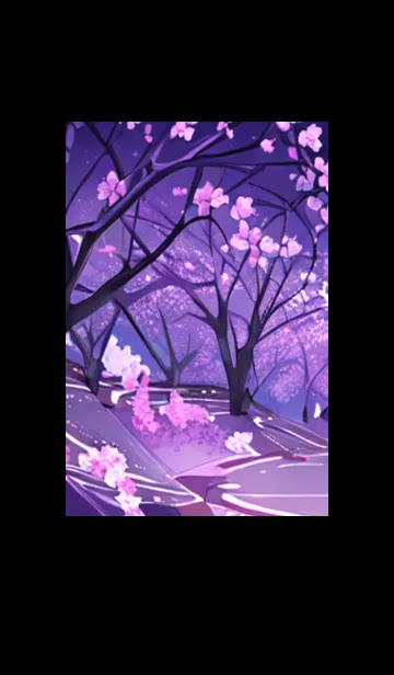 [LINE着せ替え] 月光夜桜#CB08。の画像1