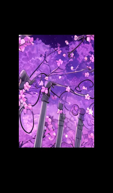 [LINE着せ替え] 月光夜桜#CB02。の画像1