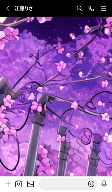 [LINE着せ替え] 月光夜桜#CB02。の画像2