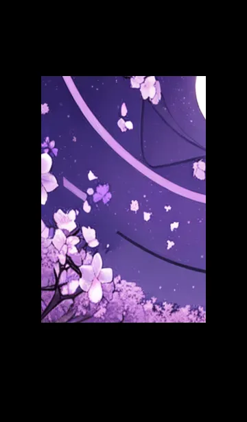[LINE着せ替え] 月光夜桜#CC08。の画像1