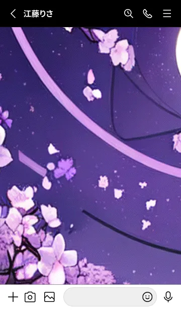 [LINE着せ替え] 月光夜桜#CC08。の画像2