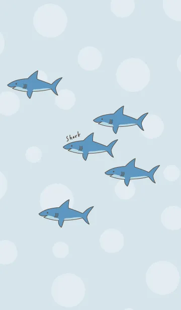 [LINE着せ替え] サメ たくさん11の画像1