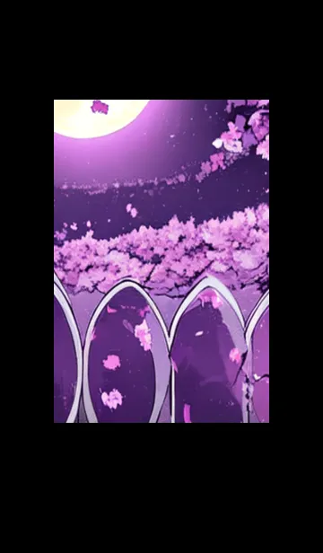 [LINE着せ替え] 月光夜桜#CC05。の画像1