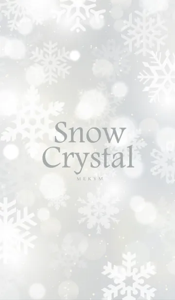 [LINE着せ替え] Snow Crystal-WHITE.MEKYM 29の画像1