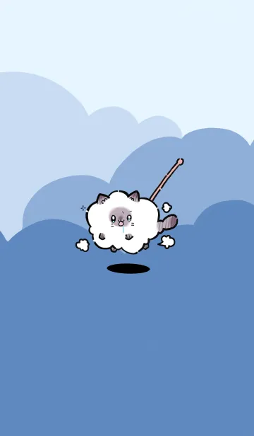 [LINE着せ替え] わたあめねこの画像1