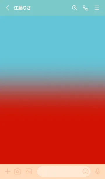 [LINE着せ替え] Sky  Blue & Candy Red V4 (JP)の画像2