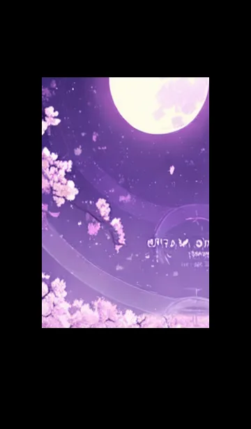 [LINE着せ替え] 月光夜桜#CB11。の画像1