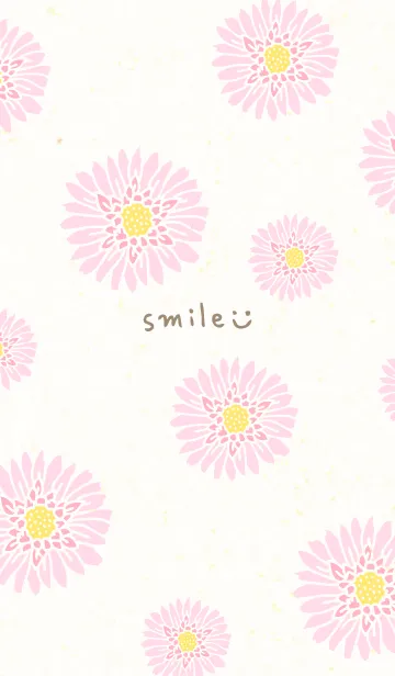 [LINE着せ替え] かわいいお花 ナチュラル3の画像1