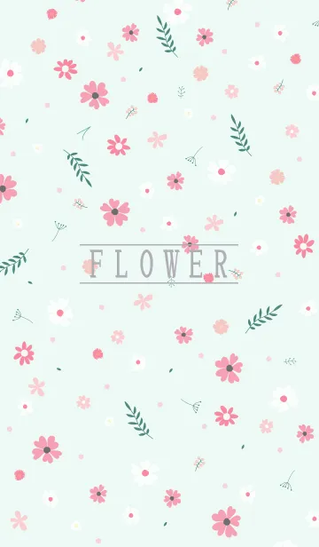 [LINE着せ替え] MANY FLOWERS GREEN 59の画像1