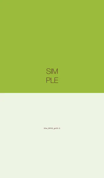 [LINE着せ替え] 00e_24_グリーン3-3の画像1