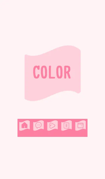 [LINE着せ替え] pink color P18の画像1