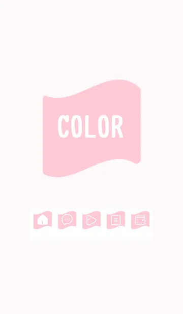 [LINE着せ替え] pink color P19の画像1