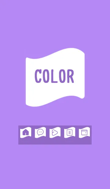 [LINE着せ替え] purple color P16の画像1